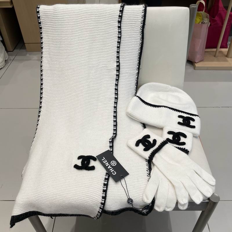 Chanel Scarf Hat Gloves (111)