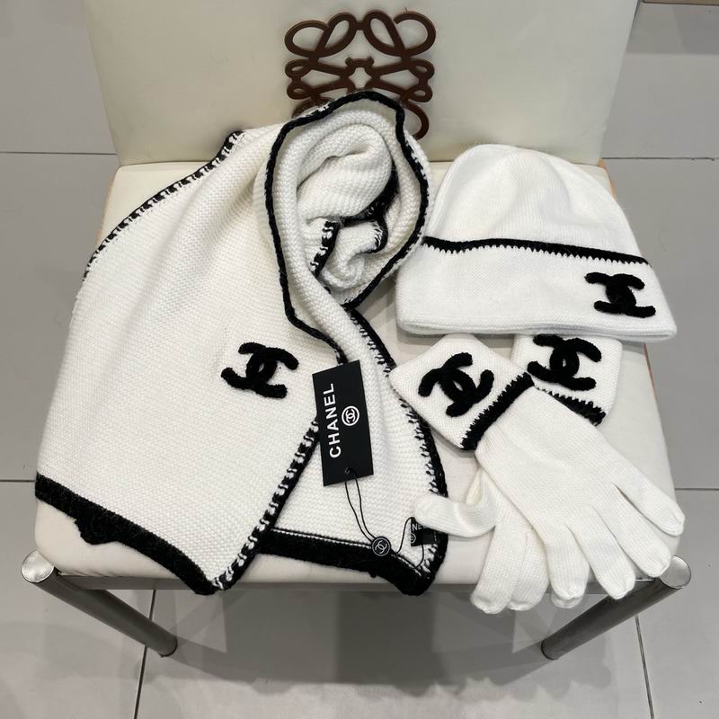 Chanel Scarf Hat Gloves (113)