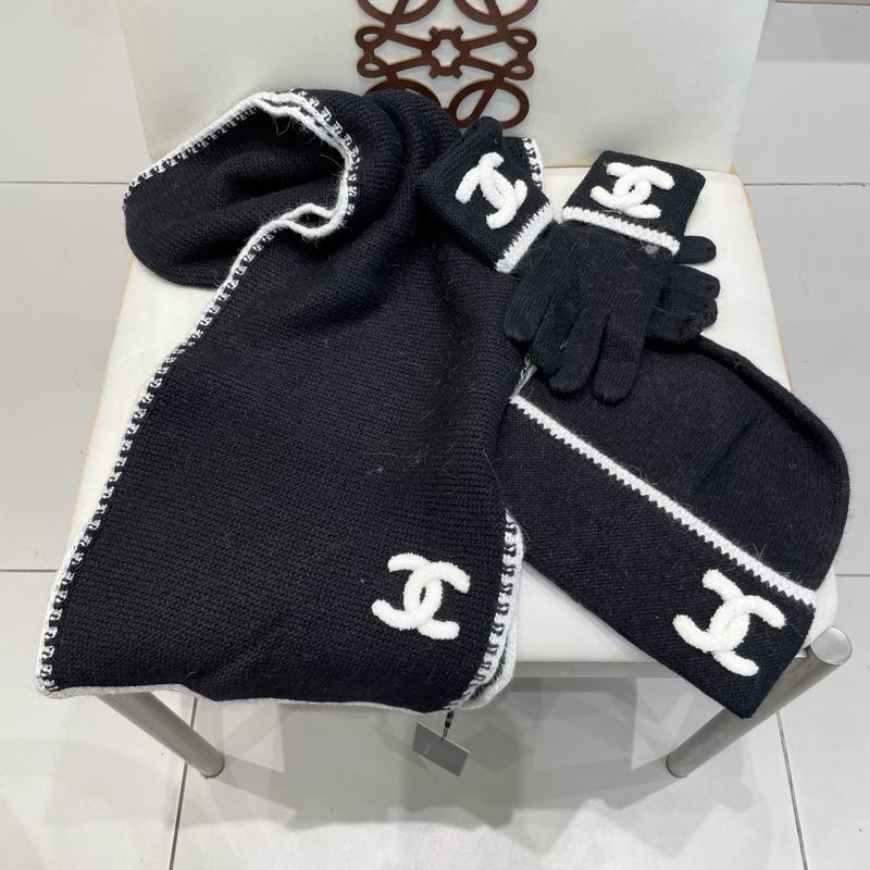 Chanel Scarf Hat Gloves (115)