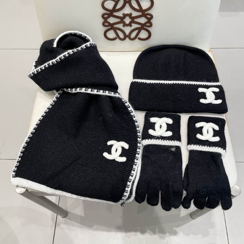 Chanel Scarf Hat Gloves (117)