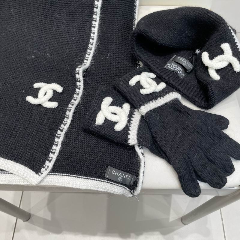 Chanel Scarf Hat Gloves (121)