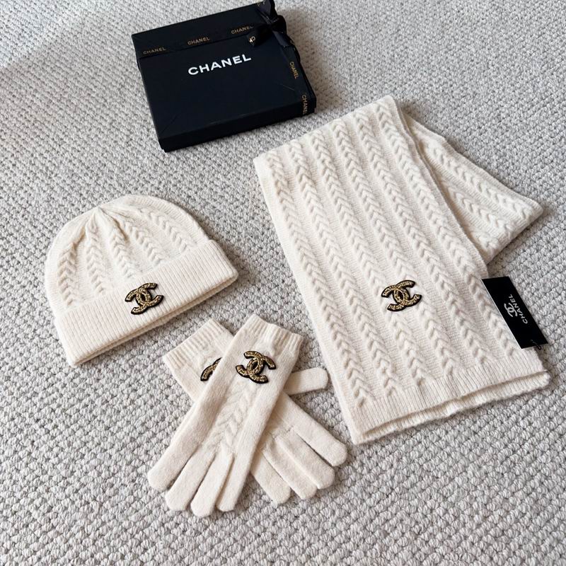 Chanel Scarf Hat Gloves (138)