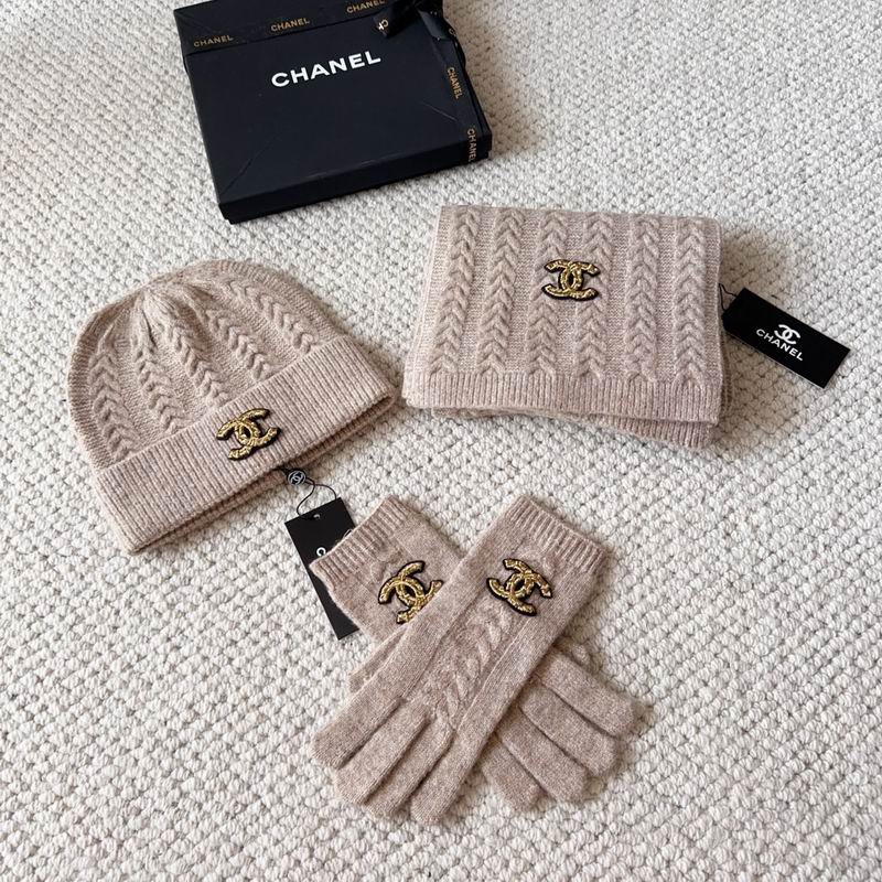 Chanel Scarf Hat Gloves (145)