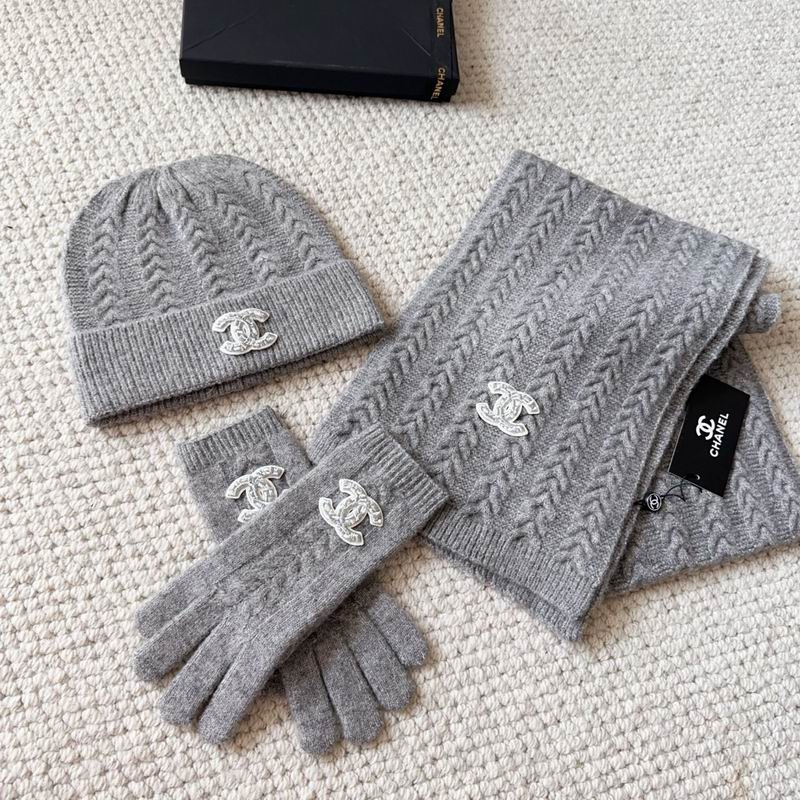 Chanel Scarf Hat Gloves (157)
