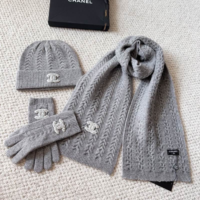 Chanel Scarf Hat Gloves (159)