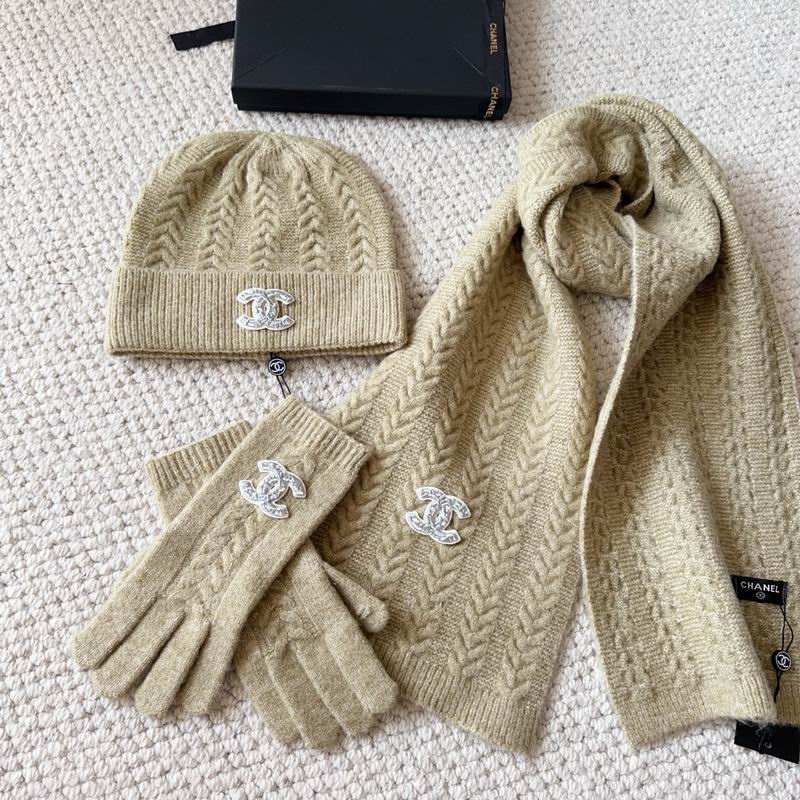 Chanel Scarf Hat Gloves (167)