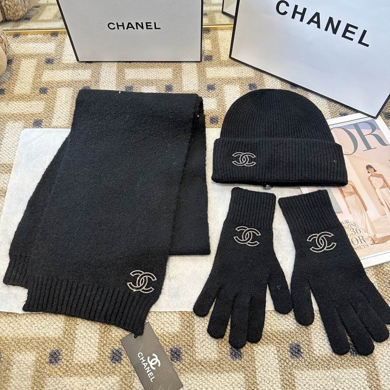 Chanel Scarf Hat Gloves (17)