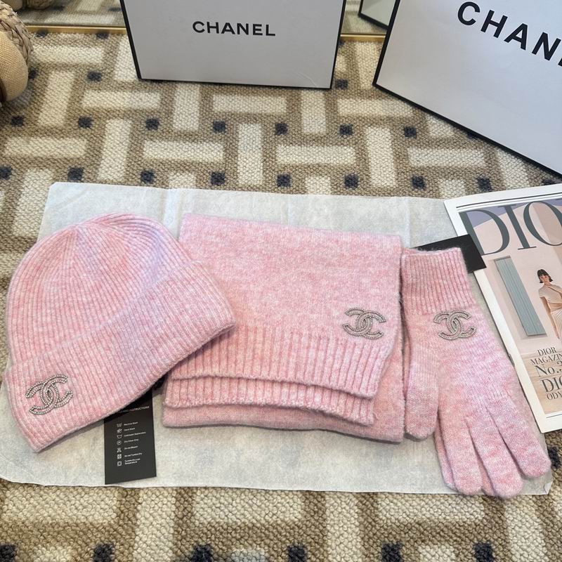 Chanel Scarf Hat Gloves (39)