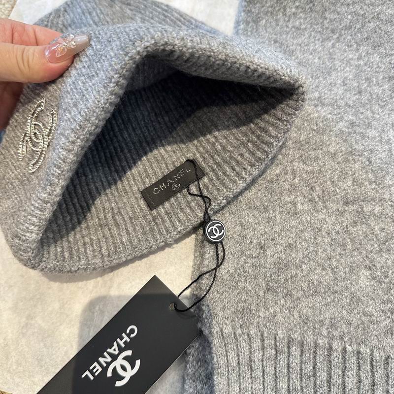 Chanel Scarf Hat Gloves (4)