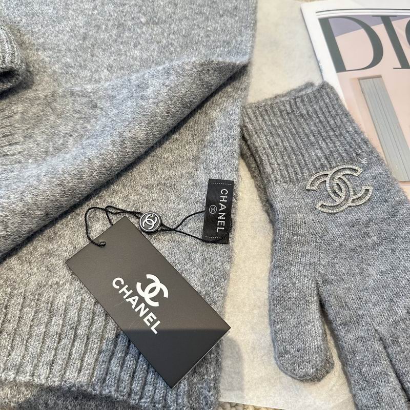 Chanel Scarf Hat Gloves (5)