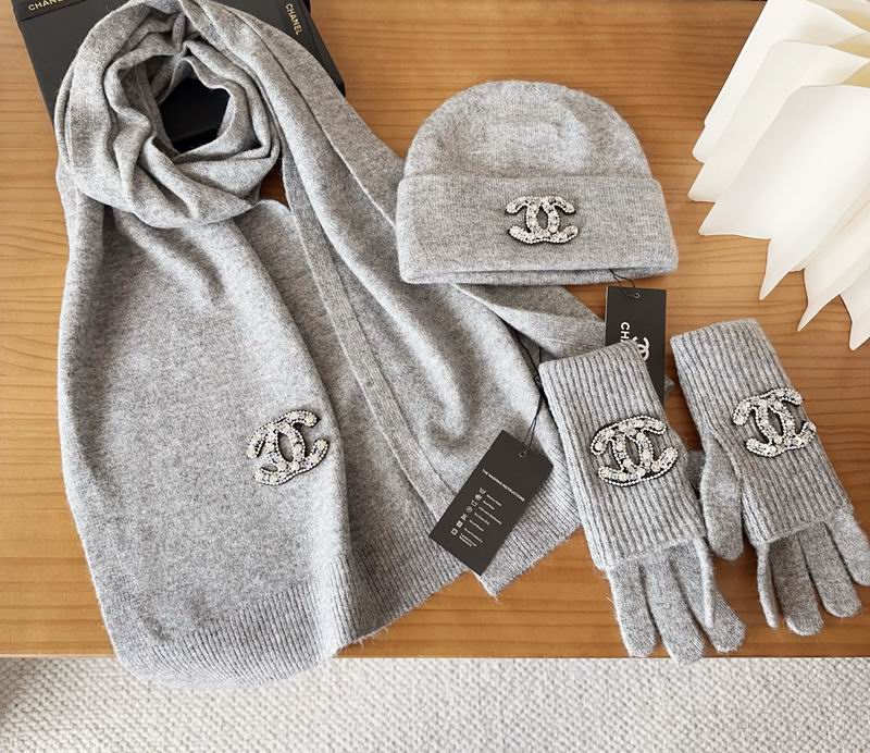 Chanel Scarf Hat Gloves (61)