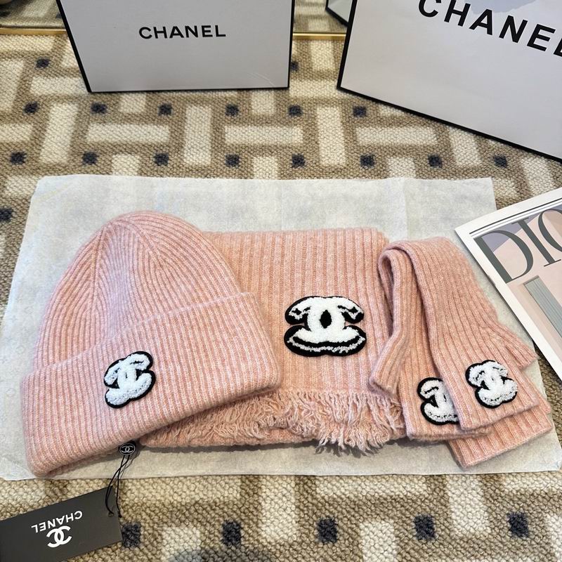 Chanel Scarf Hat Gloves  (201)