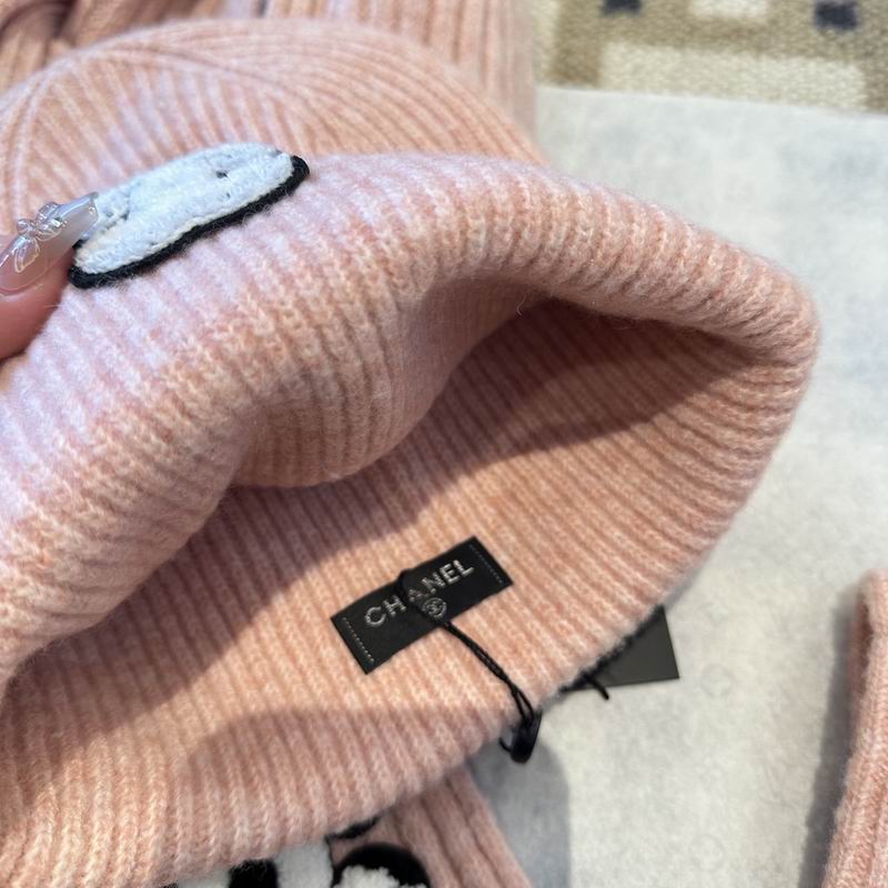Chanel Scarf Hat Gloves  (207)