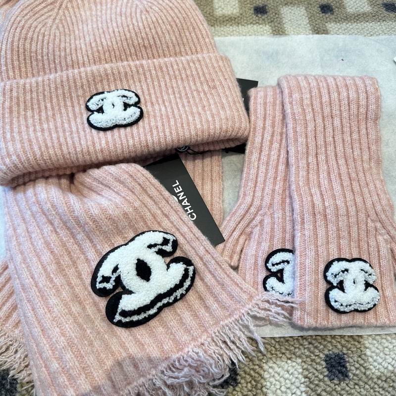 Chanel Scarf Hat Gloves  (209)