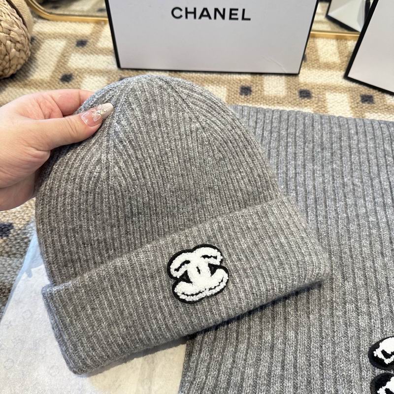 Chanel Scarf Hat Gloves  (213)