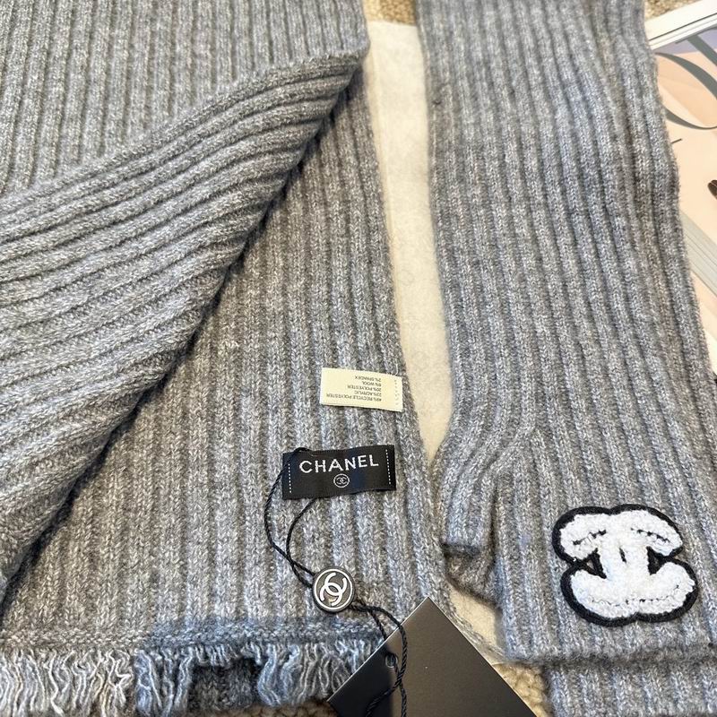 Chanel Scarf Hat Gloves  (216)