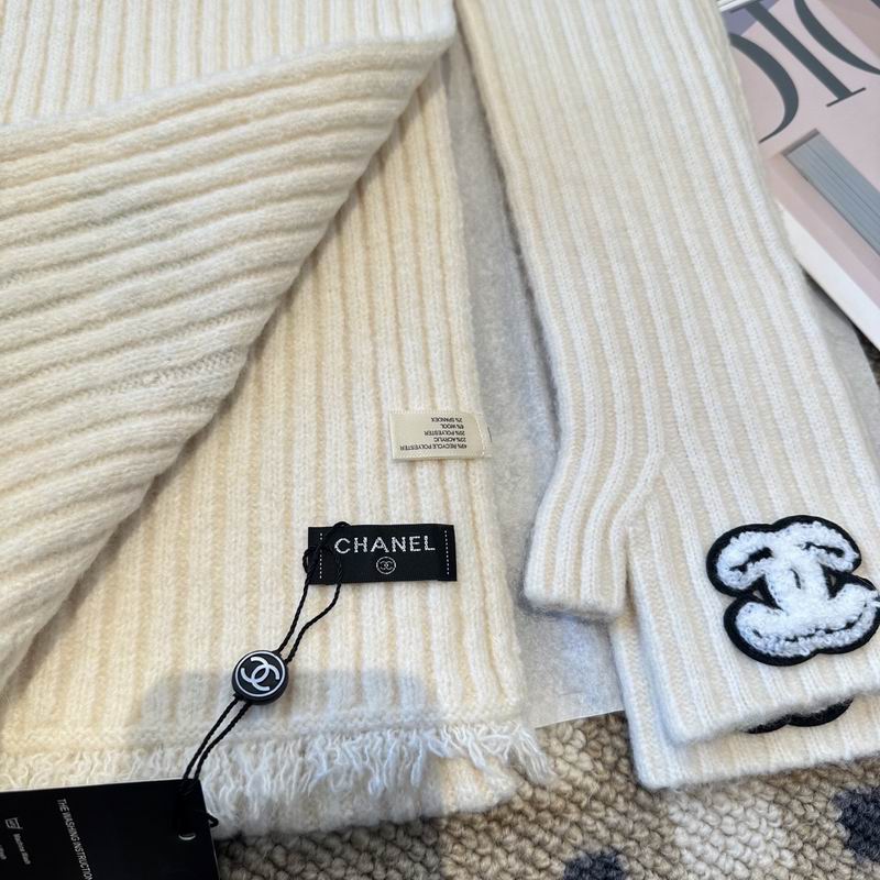 Chanel Scarf Hat Gloves  (224)