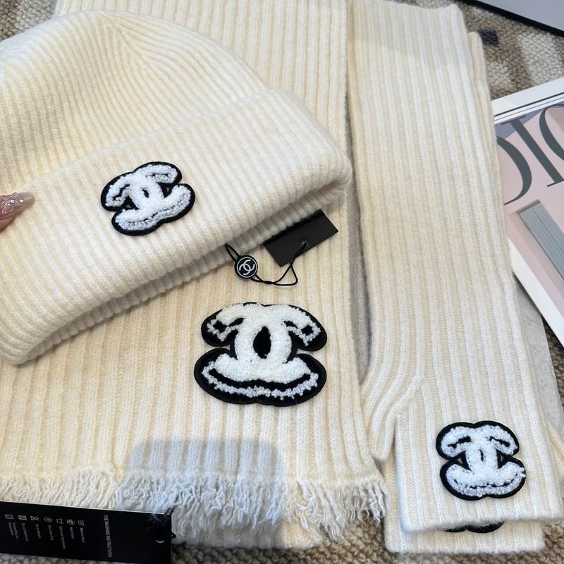 Chanel Scarf Hat Gloves  (225)