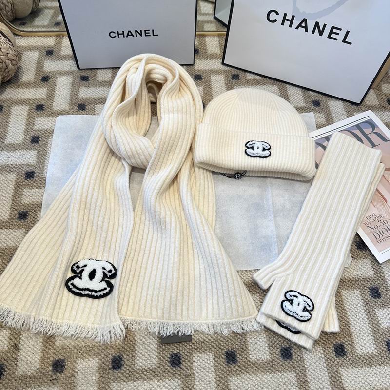 Chanel Scarf Hat Gloves  (227)