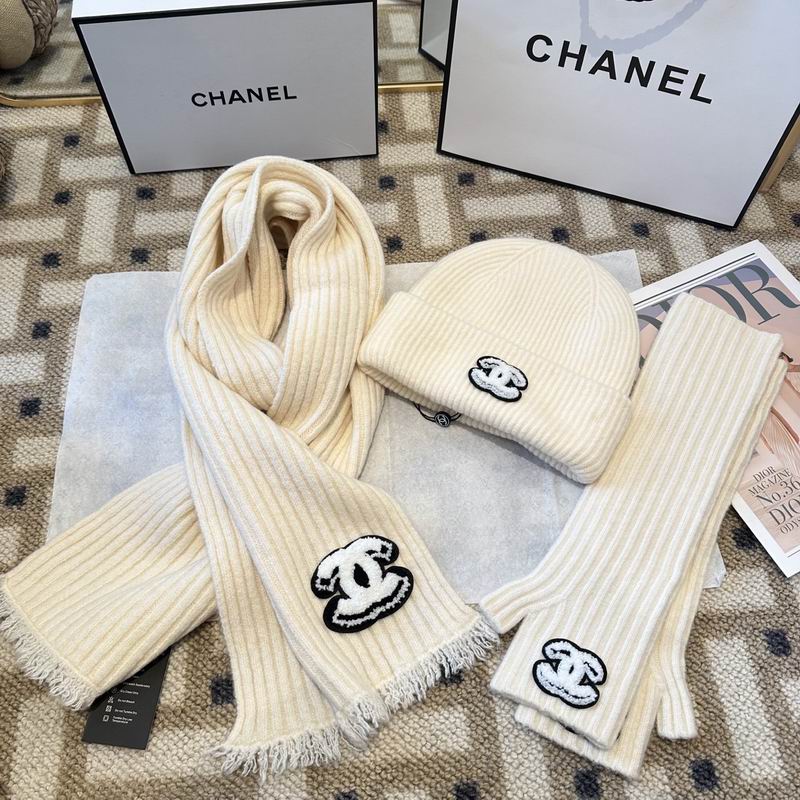 Chanel Scarf Hat Gloves  (228)