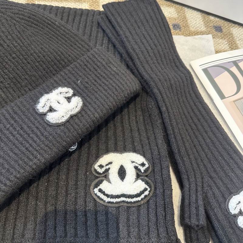 Chanel Scarf Hat Gloves  (234)