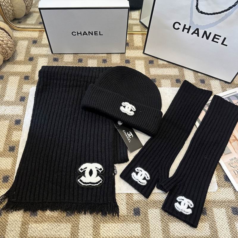 Chanel Scarf Hat Gloves  (236)