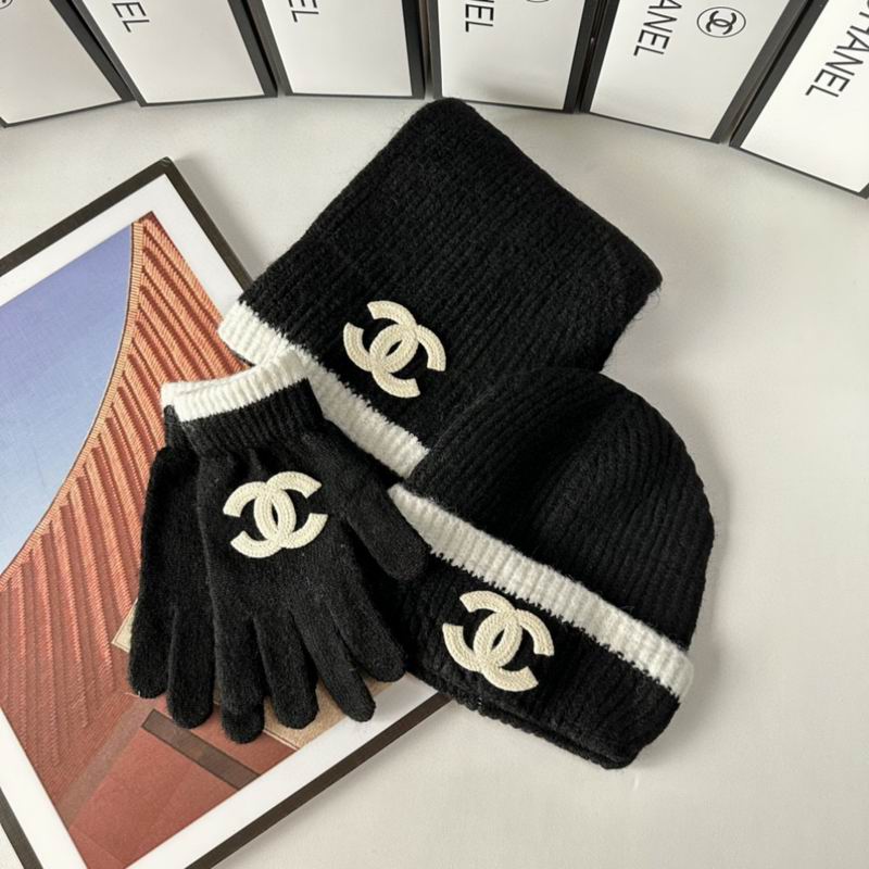 Chanel Scarf Hat Gloves  (239)