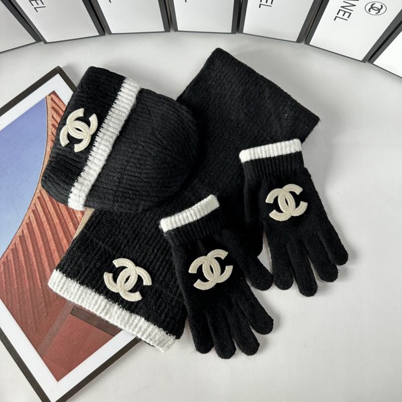 Chanel Scarf Hat Gloves  (240)