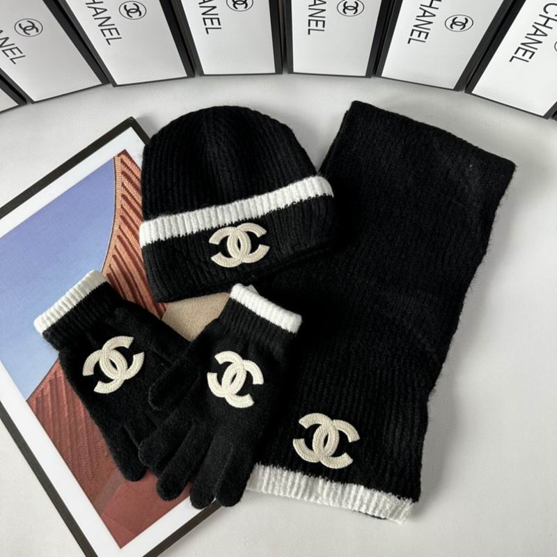 Chanel Scarf Hat Gloves  (241)