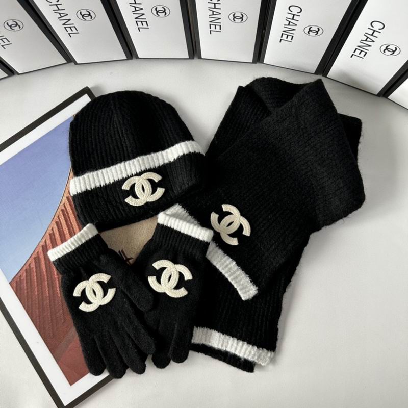 Chanel Scarf Hat Gloves  (242)
