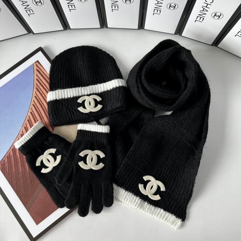 Chanel Scarf Hat Gloves  (243)