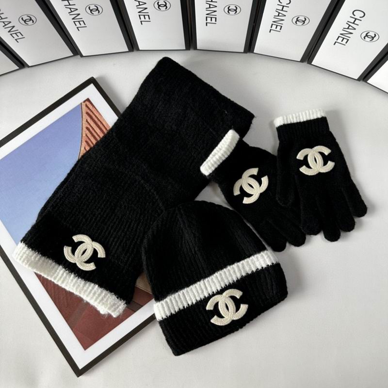 Chanel Scarf Hat Gloves  (246)