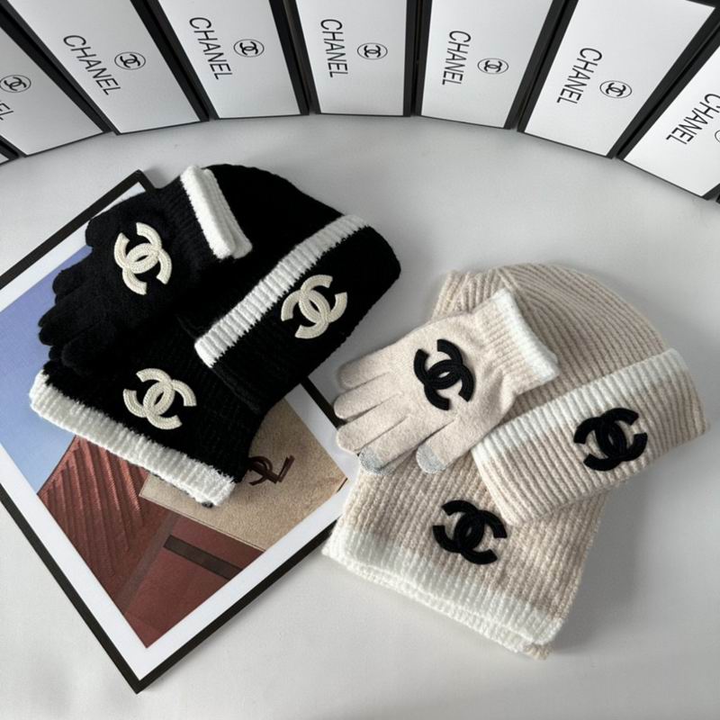Chanel Scarf Hat Gloves  (247)