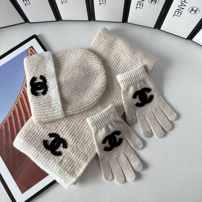 Chanel Scarf Hat Gloves  (249)