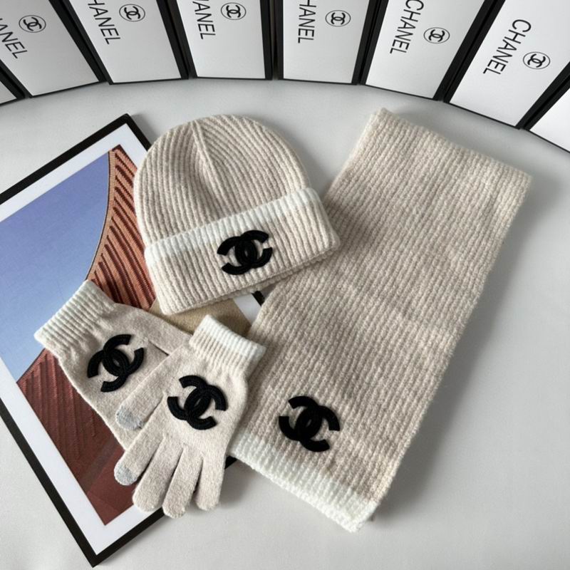 Chanel Scarf Hat Gloves  (250)