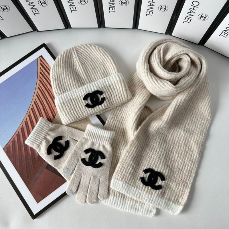 Chanel Scarf Hat Gloves  (252)