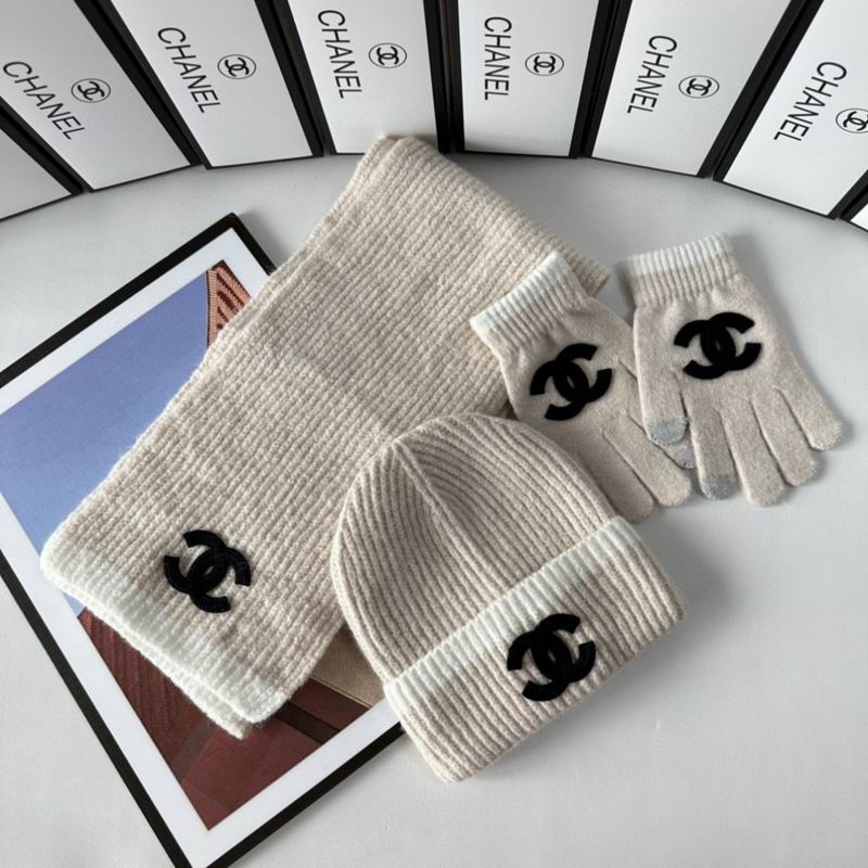 Chanel Scarf Hat Gloves  (255)