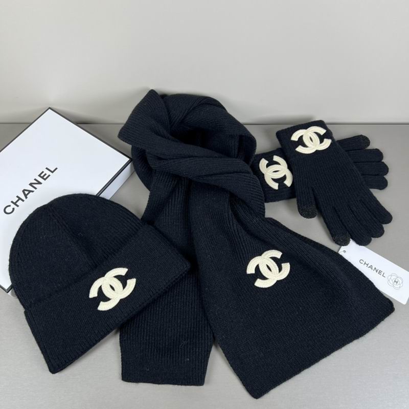 Chanel Scarf Hat Gloves  (302)
