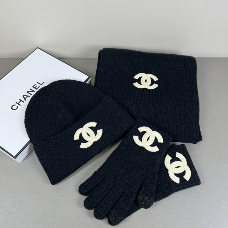Chanel Scarf Hat Gloves  (304)