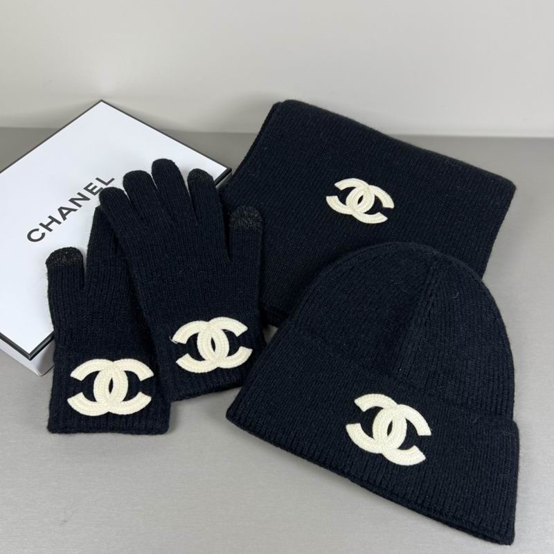 Chanel Scarf Hat Gloves  (305)