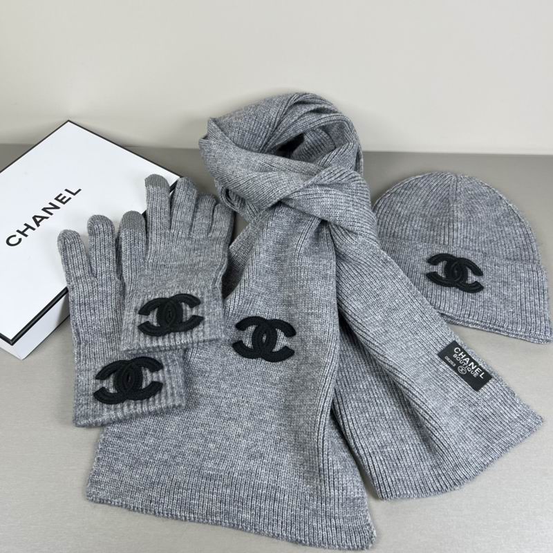 Chanel Scarf Hat Gloves  (307)