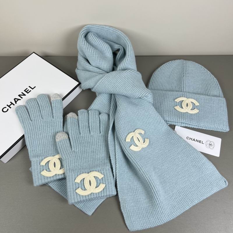 Chanel Scarf Hat Gloves  (308)