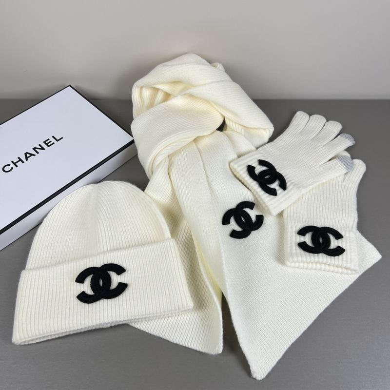 Chanel Scarf Hat Gloves  (309)