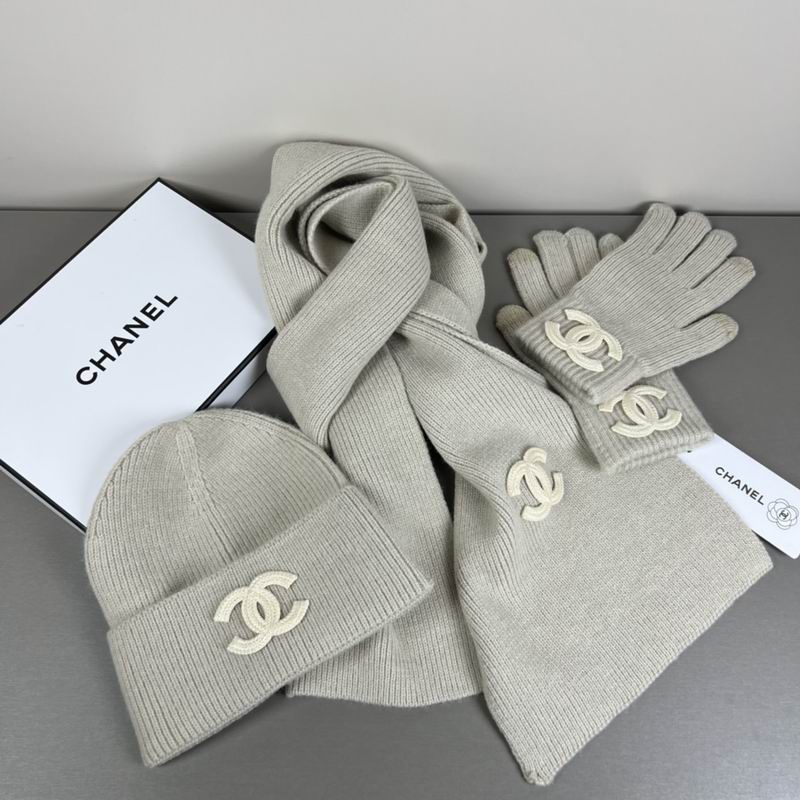 Chanel Scarf Hat Gloves  (311)