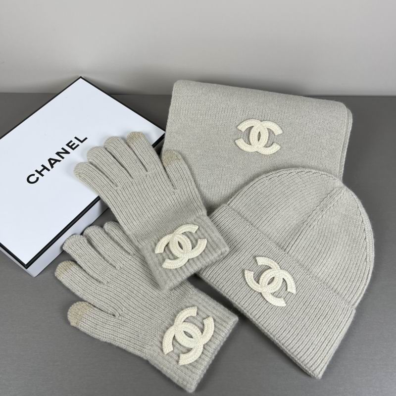 Chanel Scarf Hat Gloves  (312)