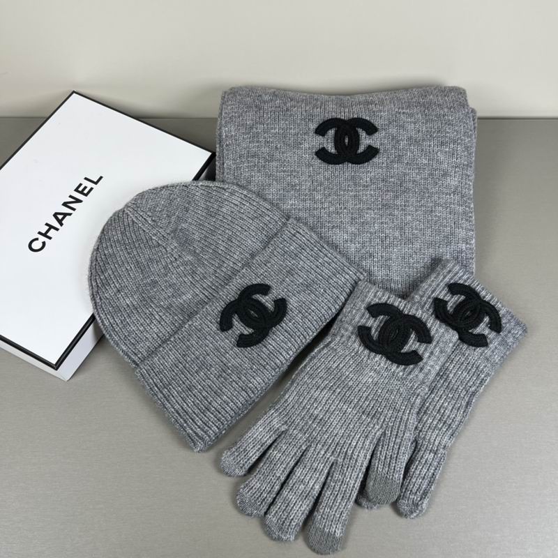 Chanel Scarf Hat Gloves  (314)