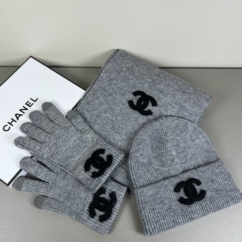 Chanel Scarf Hat Gloves  (315)