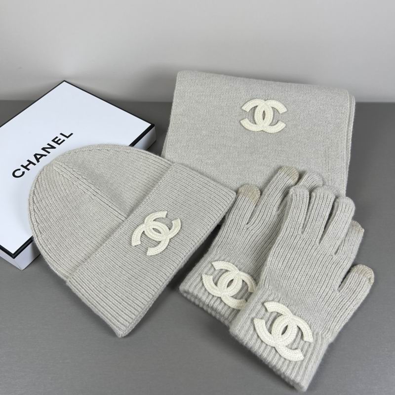 Chanel Scarf Hat Gloves  (317)