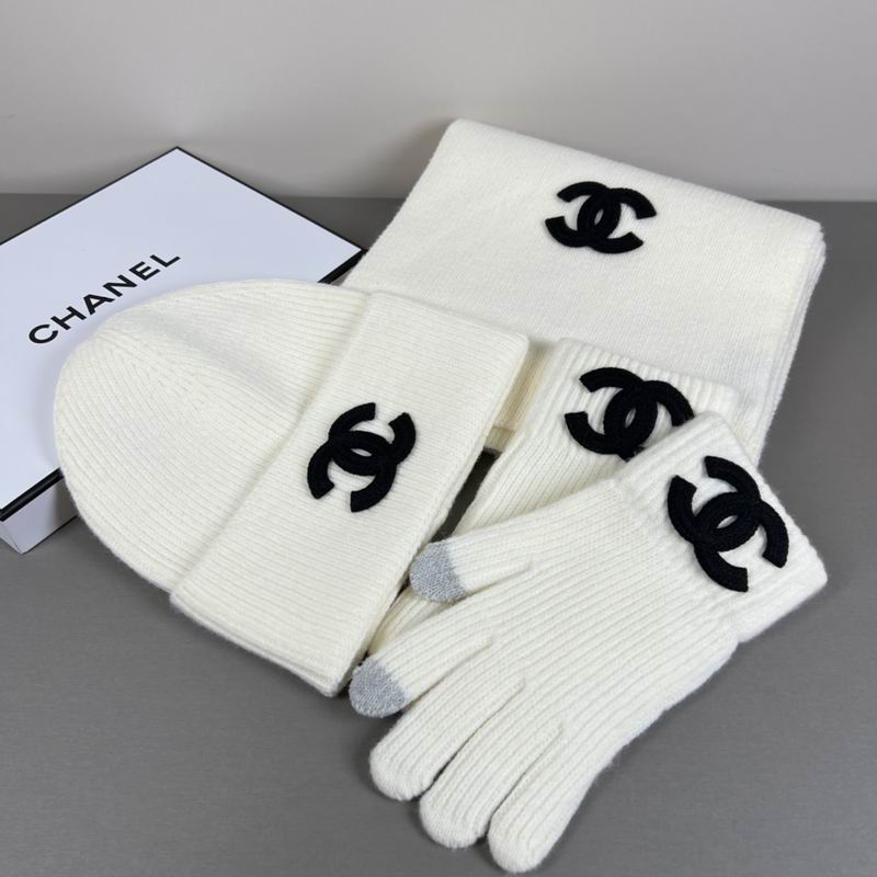 Chanel Scarf Hat Gloves  (321)