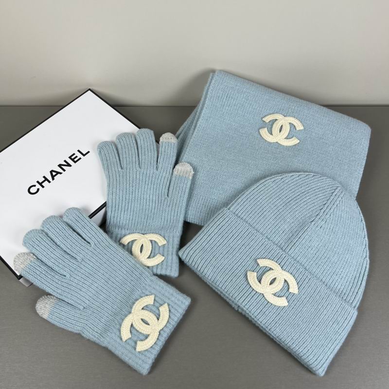 Chanel Scarf Hat Gloves  (324)